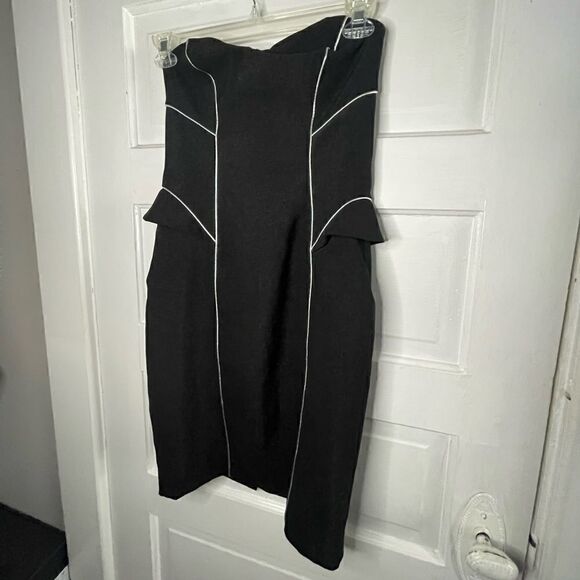 ASOS Strapless Dress w/ Piping Detail - Picture 5 of 11